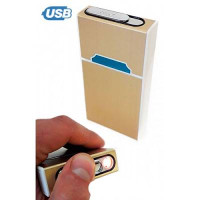 Портсигар під пачку з USB-запальничкою Slim